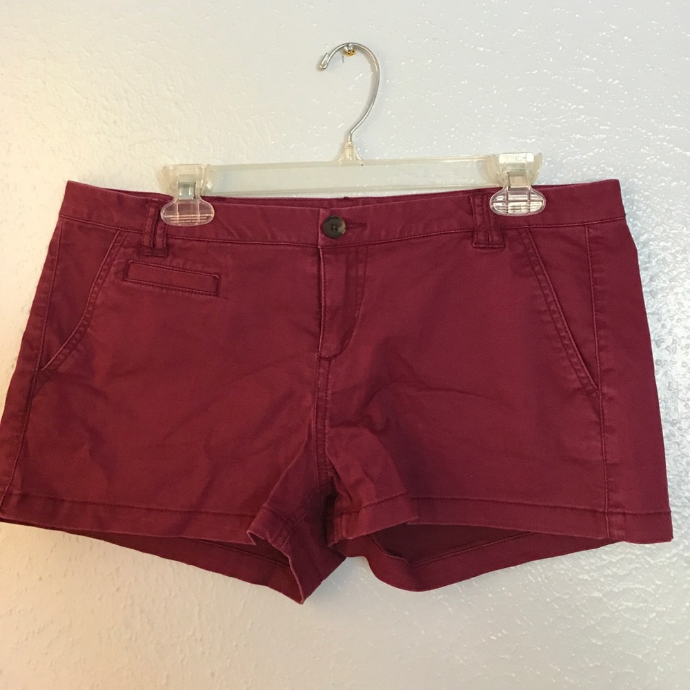 Express Shorts Color: Burgundy Size: 8